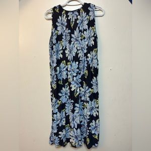 Blue/Black Floral Dress